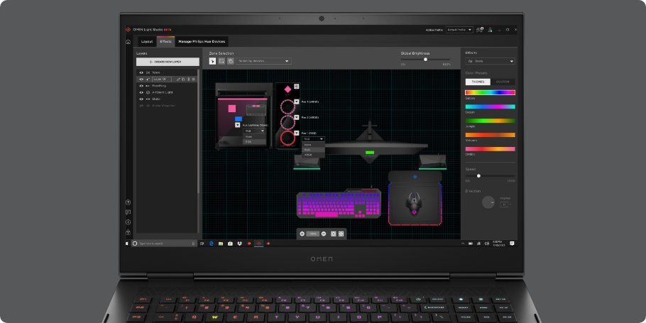 OMEN Gaming Hub user interface screen